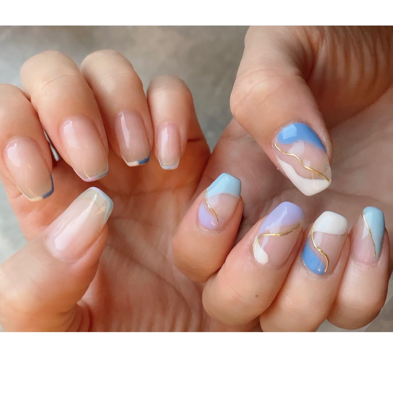 夏 オールシーズン ハンド ロング ホワイト Yukari Neru Nail のネイルデザイン No ネイルブック