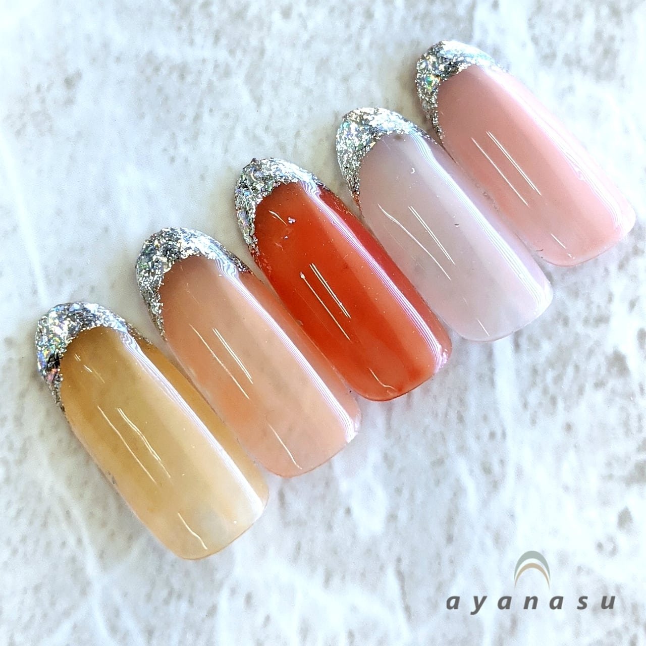 オフィス ブライダル シンプル フレンチ ホログラム Kanakoのネイルデザイン No ネイルブック