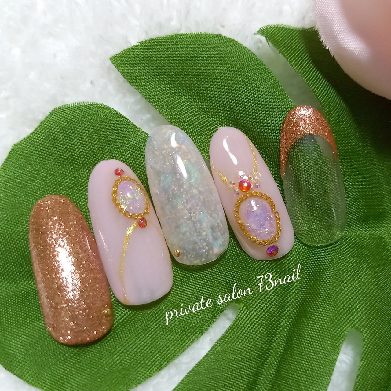 春 夏 オールシーズン シンプル フレンチ 73nailのネイルデザイン No ネイルブック