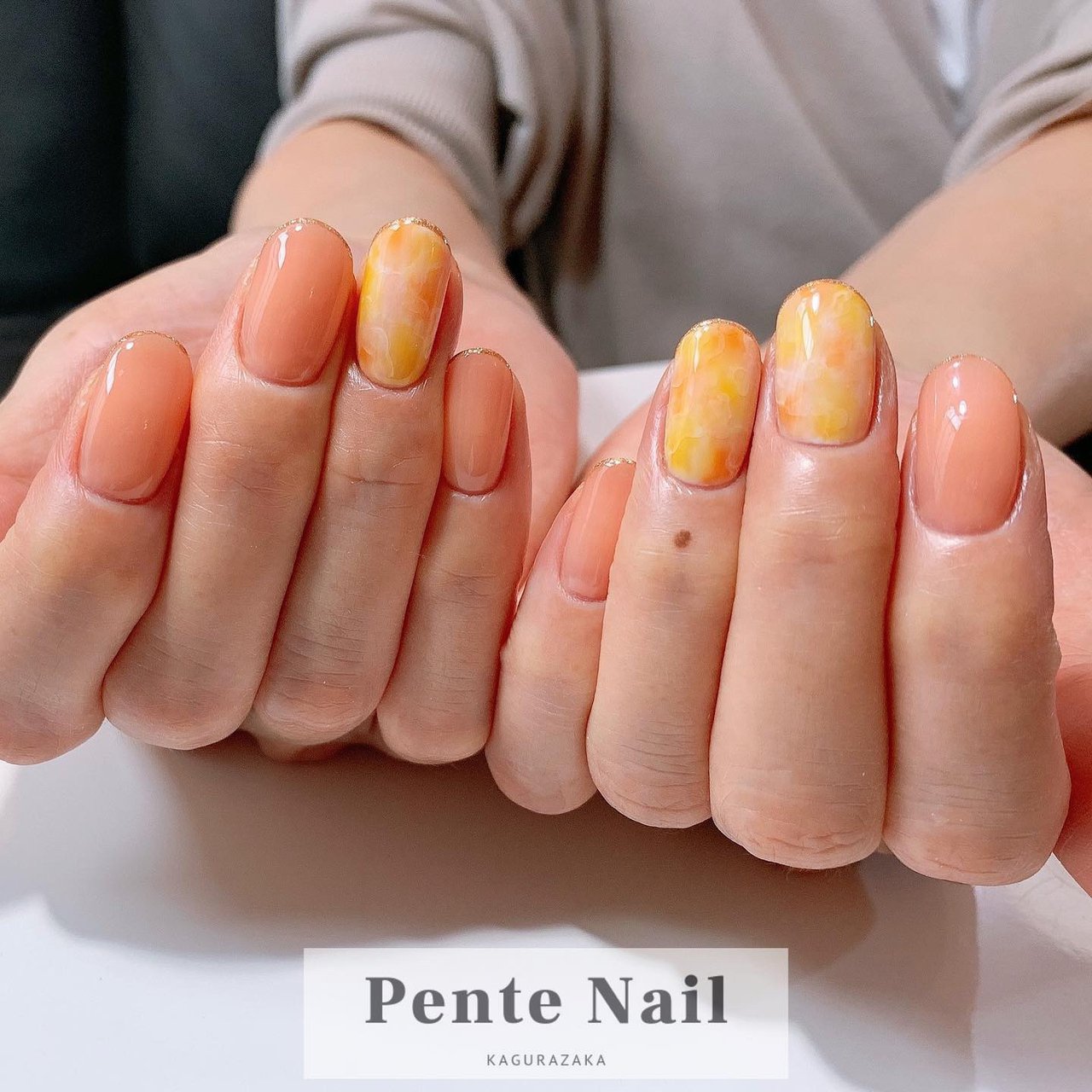 春 夏 オフィス 女子会 ハンド Pente Nailのネイルデザイン No ネイルブック