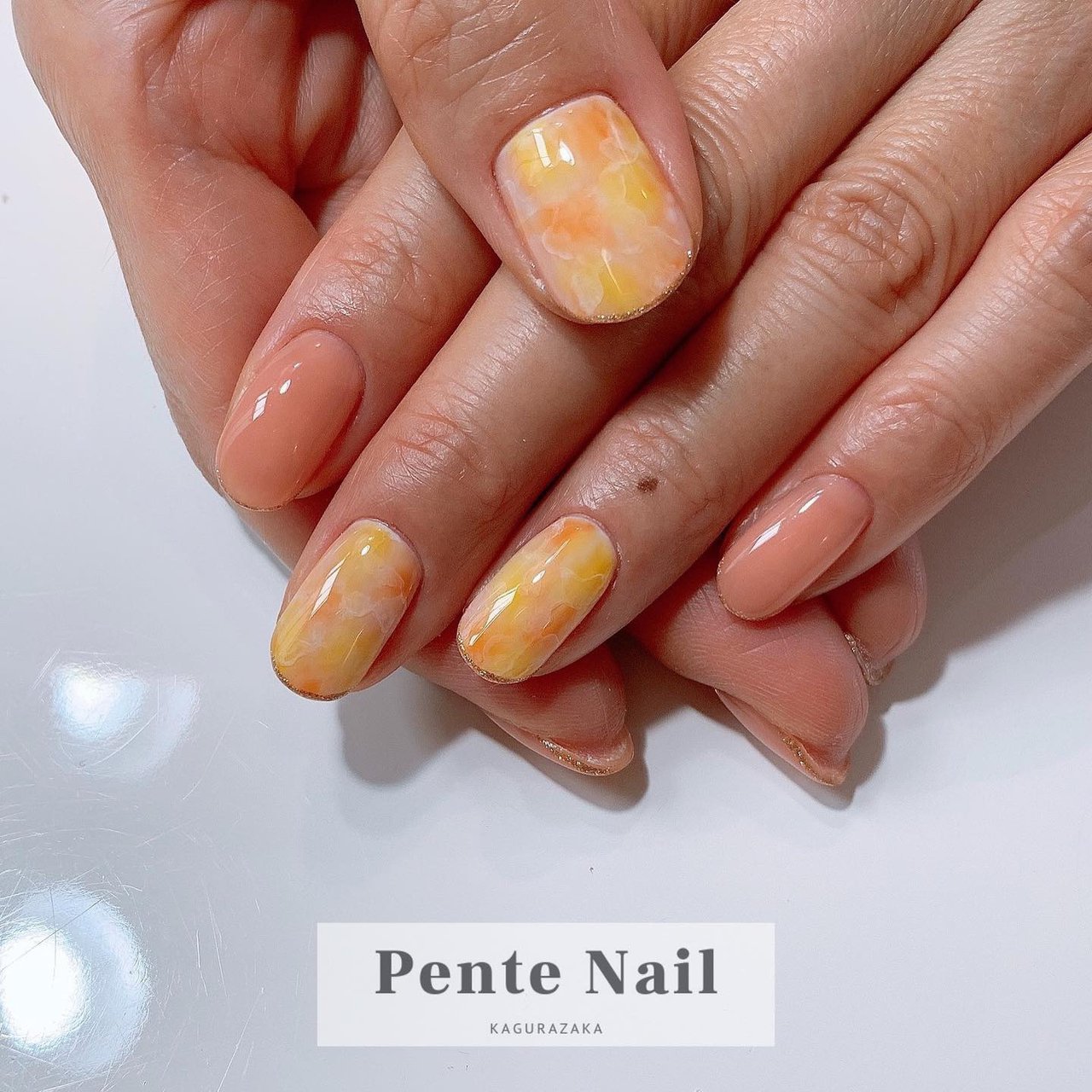 春 夏 オフィス 女子会 ハンド Pente Nailのネイルデザイン No ネイルブック