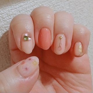 春 マニキュアのネイルデザイン ネイルブック