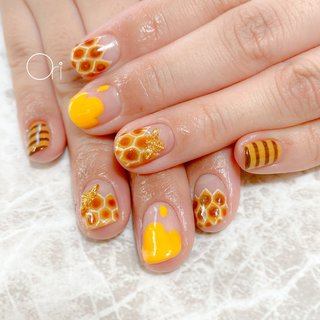 はちみつカラーのネイルデザイン ネイルブック