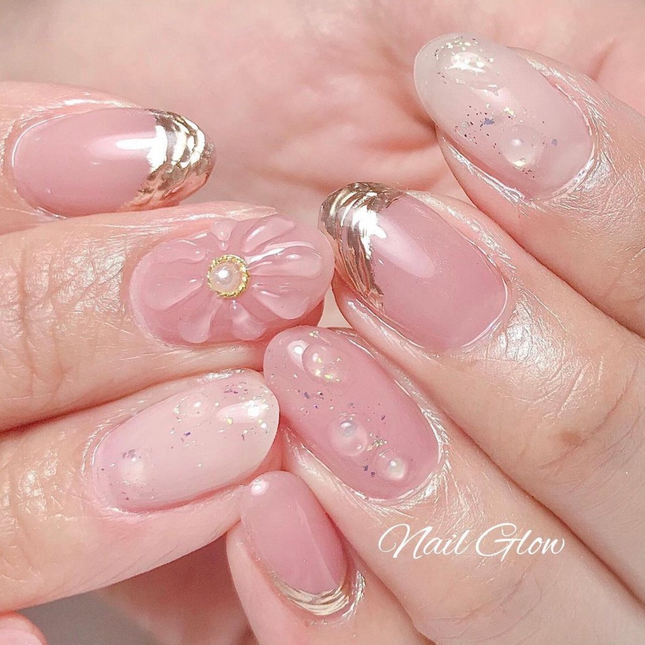 春/夏/オールシーズン/オフィス/ハンド - Nail Glowのネイルデザイン  