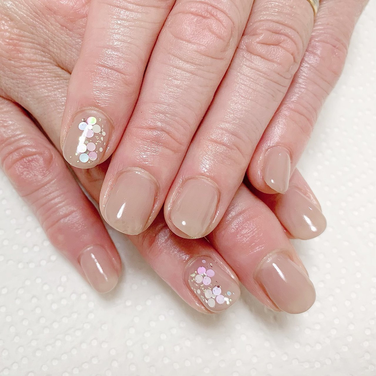 オールシーズン オフィス デート ハンド ワンカラー おうちネイル京都西院 森本かおりのネイルデザイン No ネイルブック