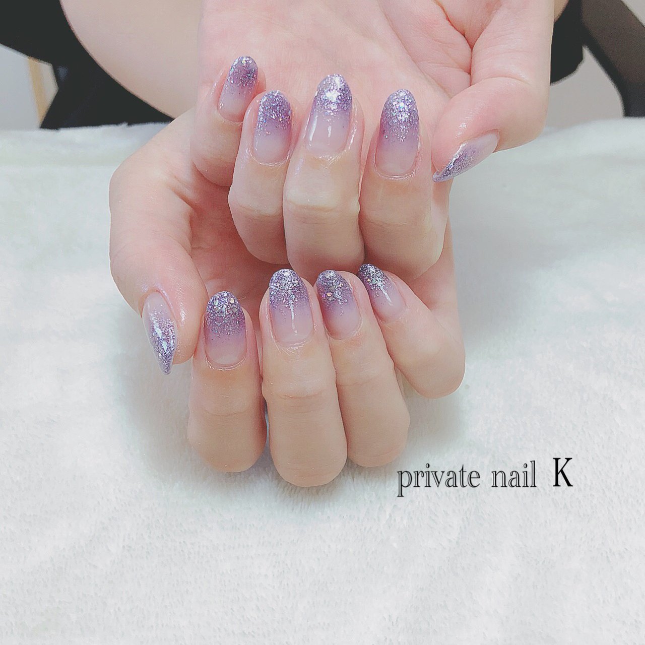 オールシーズン ハンド グラデーション ラメ ミディアム Nailkのネイルデザイン No ネイルブック