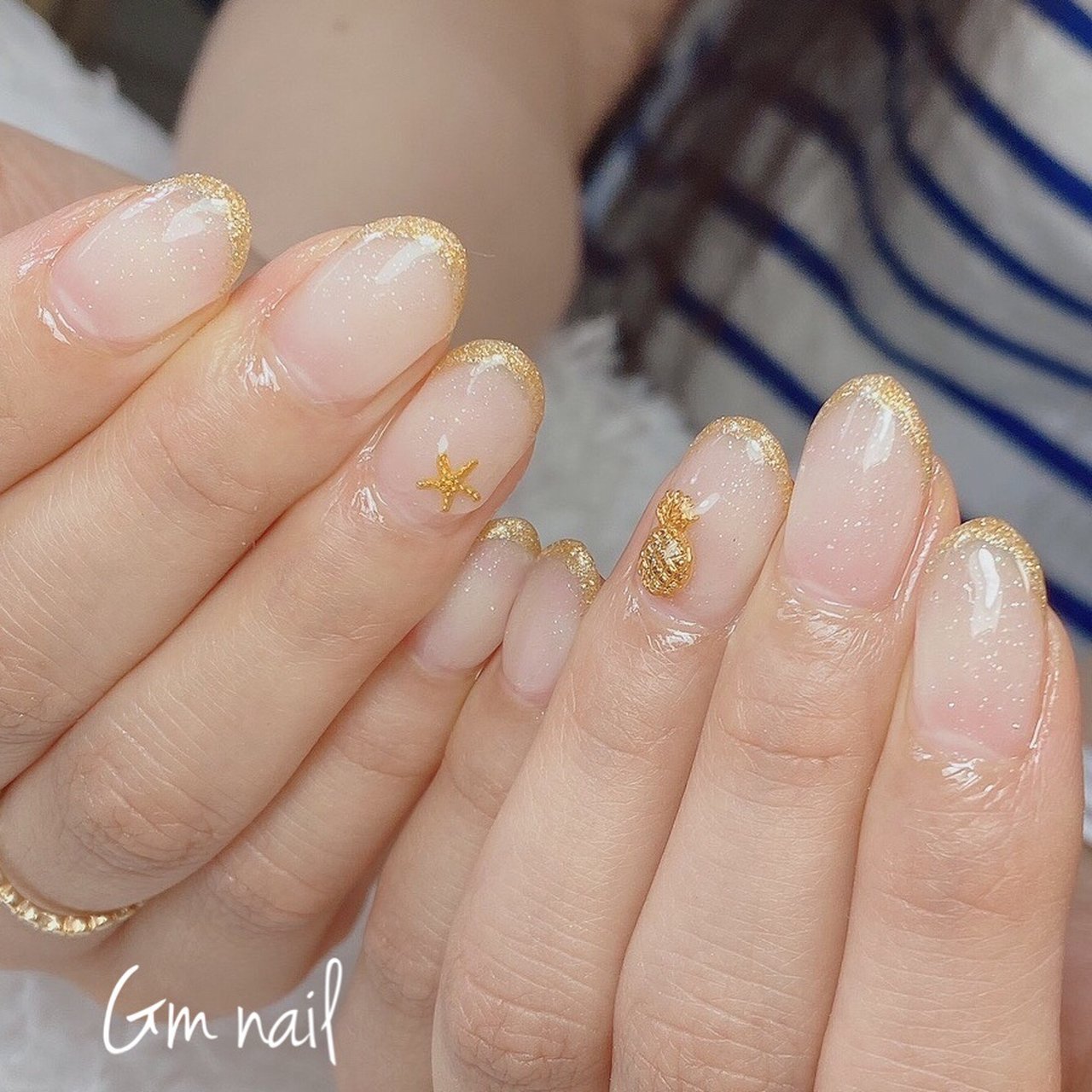 夏 リゾート 浴衣 オフィス ハンド Gm Nailのネイルデザイン No ネイルブック