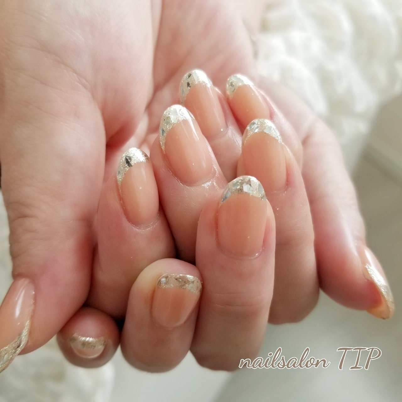 夏 オールシーズン オフィス ハンド フレンチ Nailsalontipのネイルデザイン No ネイルブック