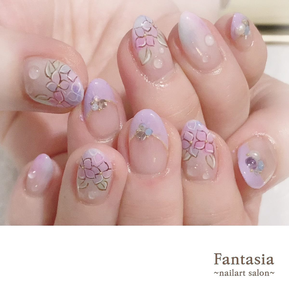 夏 梅雨 オフィス デート ハンド Fantasia Nailartsalonのネイルデザイン No ネイルブック