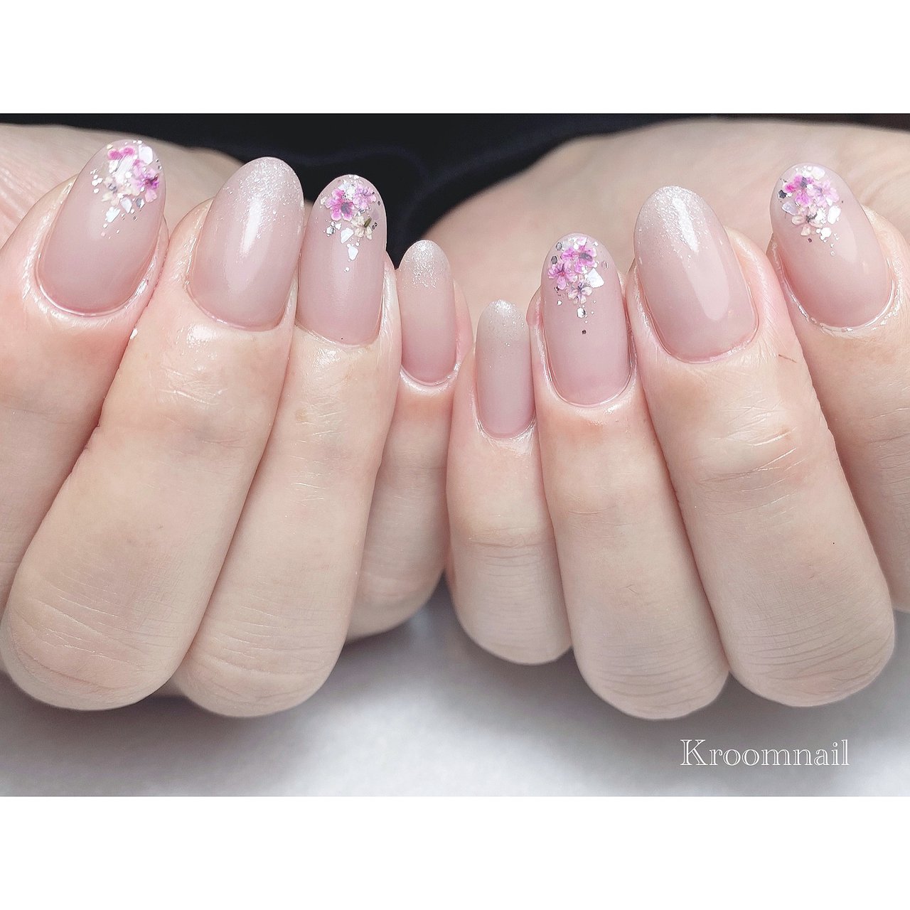 オールシーズン 成人式 オフィス ブライダル ハンド Kroom Nailのネイルデザイン No ネイルブック