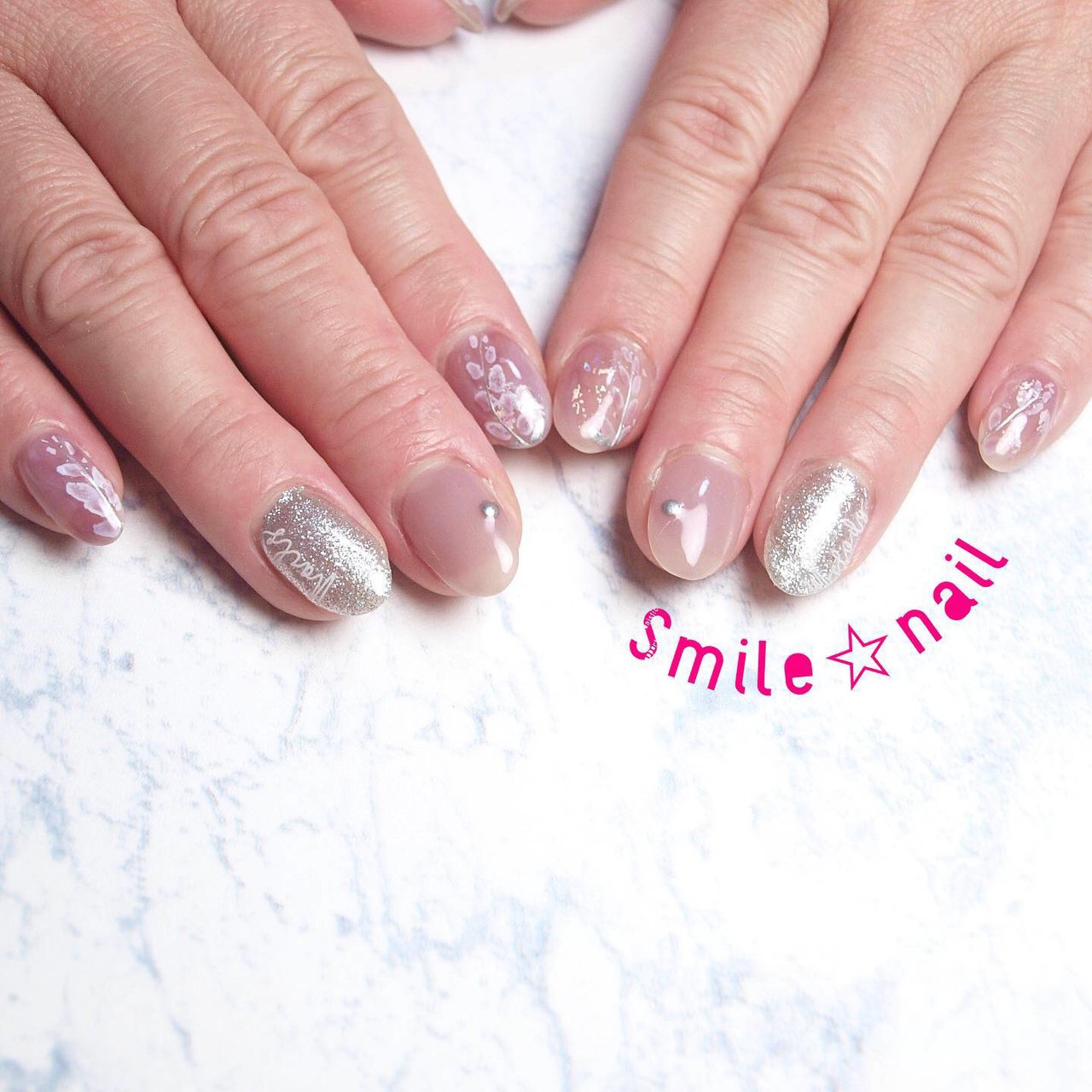 春 オフィス デート 女子会 ハンド Smile Nailのネイルデザイン No ネイルブック