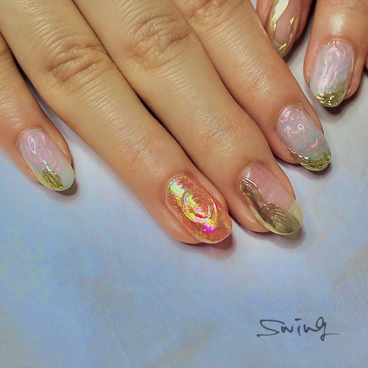 オールシーズン 梅雨 海 デート ハンド Takakoのネイルデザイン No ネイルブック