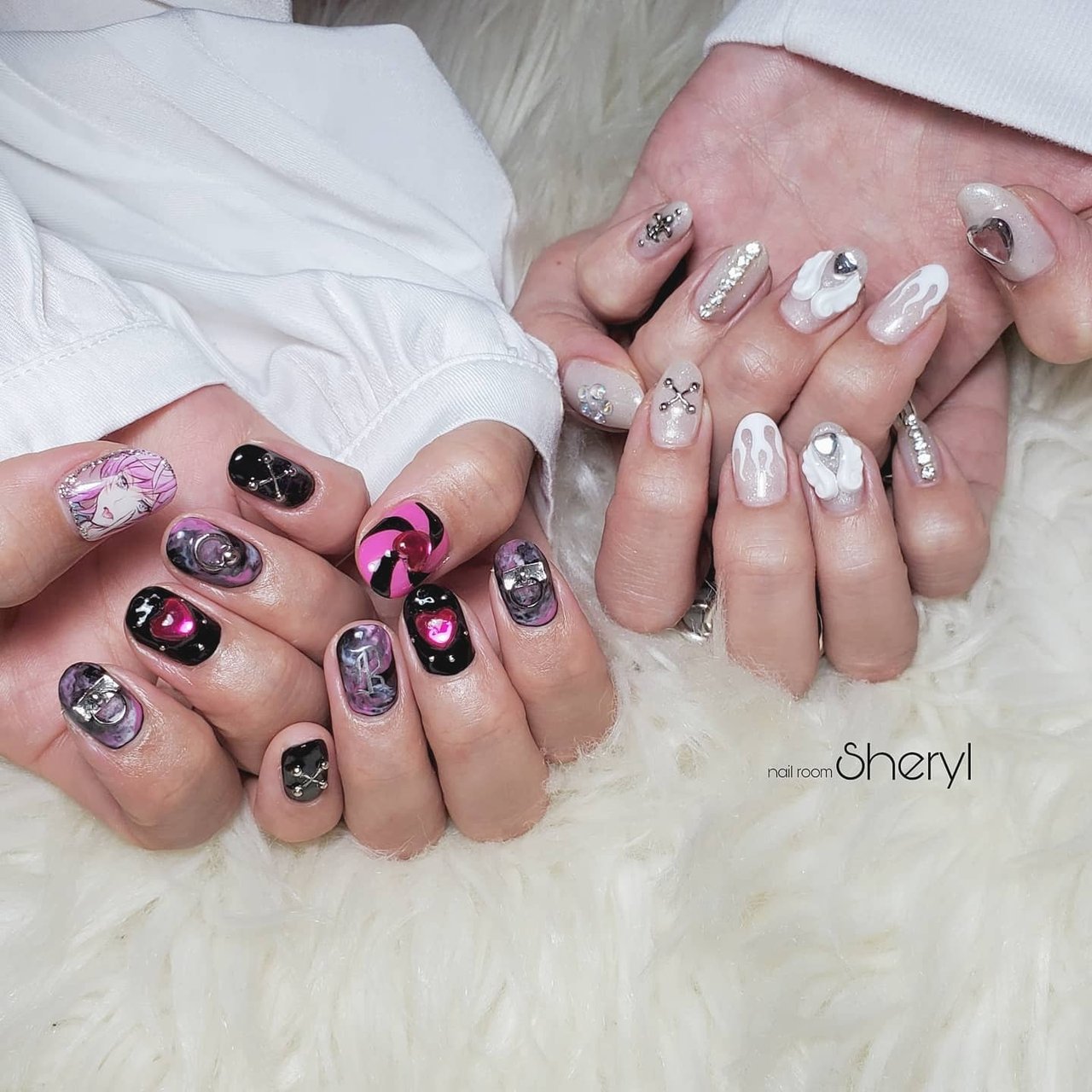 オールシーズン ライブ 女子会 ハンド ラメ Yuriのネイルデザイン No ネイルブック