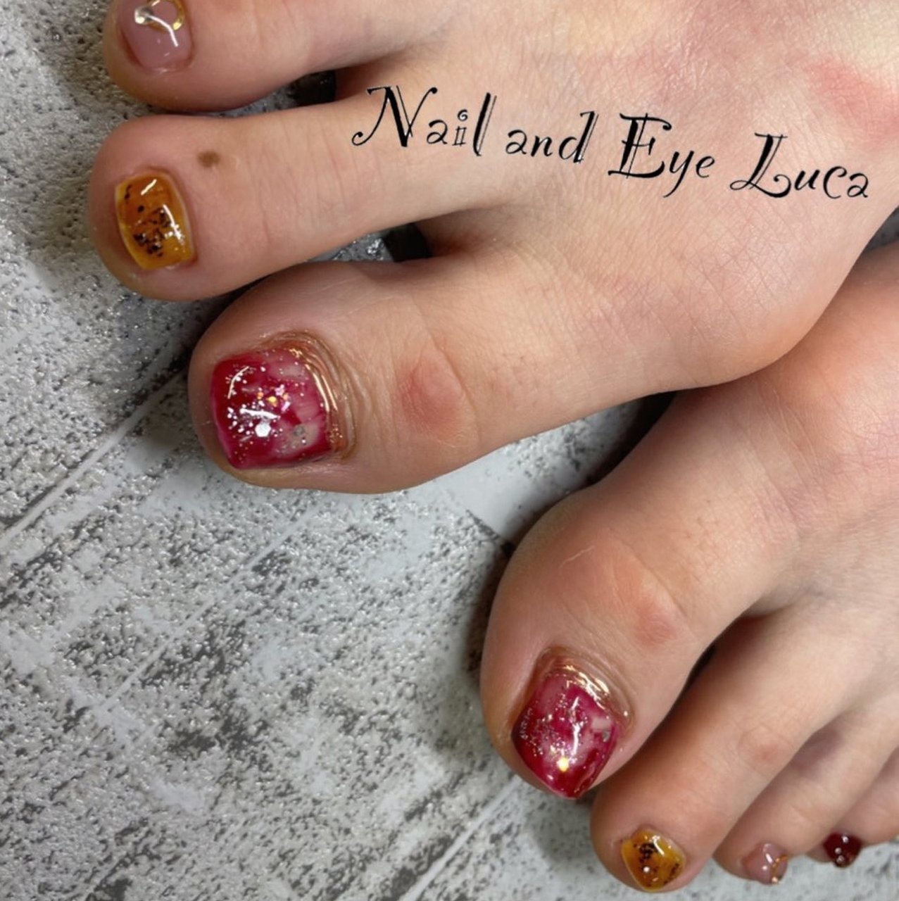 夏 旅行 リゾート 浴衣 フット Nail And Eye Lucaのネイルデザイン No ネイルブック