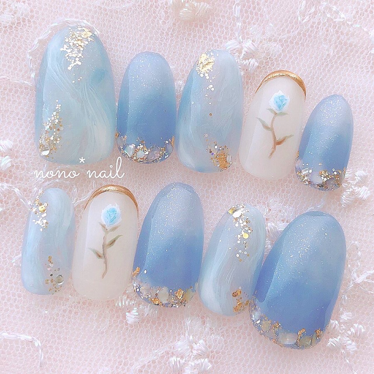 夏 オールシーズン 海 ブライダル ハンド Nono Nailのネイルデザイン No ネイルブック