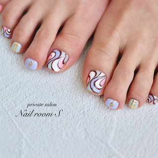 フット ピーコック エスニックのネイルデザイン ネイルブック