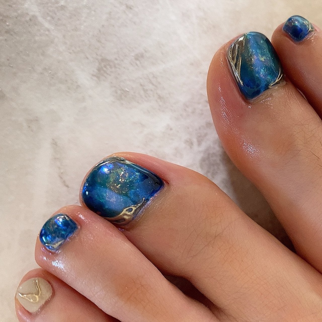 夏 旅行 海 リゾート フット Nail Salon Cureのネイルデザイン No ネイルブック