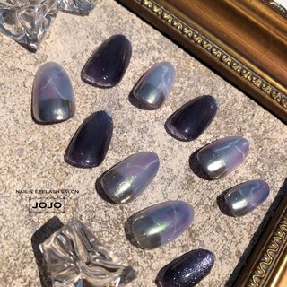 #パープル #マグネット #マグネットネイル #マグネットジェル #ミラー #ミラーネイル #ニュアンス #ニュアンスネイル #ネイルサロンjojo #ジェル #ジェルネイル #ジェルアート #ハンド #ハンドネイル #ソフトジェル #上品 #上品ネイル #大人ネイル #大人上品ネイル #大人可愛いネイル #女性らしさ #華やか #華やかネイル #色変更可 #カラーチェンジok #定額アート #定額デザイン #持ち込みデザイン #大阪 #大阪ネイルサロン #大阪市 #大阪 #西梅田 #北新地 #神戸 #三ノ宮 #三宮 #駅近 #駅近サロン #駅近ネイルサロン #オーダーチップ #オーダーネイルチップ #オールシーズン #梅雨 #七夕 #女子会 #ハンド #ニュアンス #マグネット #ミラー #ミディアム #ネイビー #パープル #シルバー #ジェルネイル #ネイルチップ #jojonail #ネイルブック