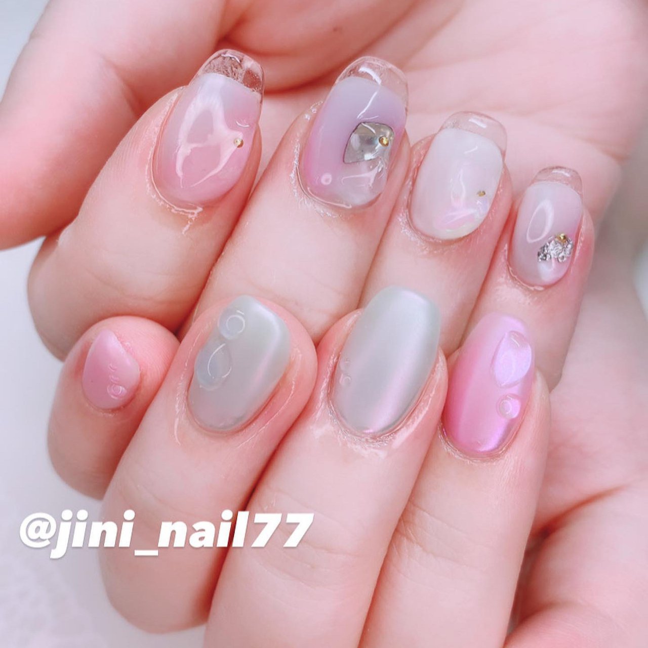 夏 オールシーズン デート 女子会 ハンド ジニのネイルデザイン No ネイルブック