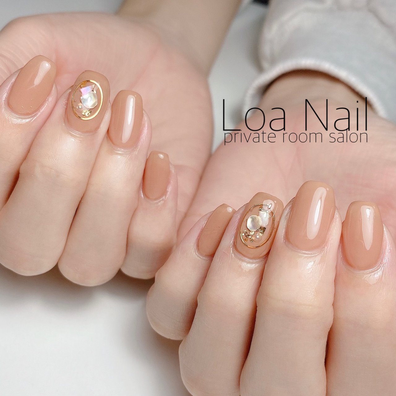 春 夏 シンプル ワンカラー シェル Loa Nailのネイルデザイン No ネイルブック