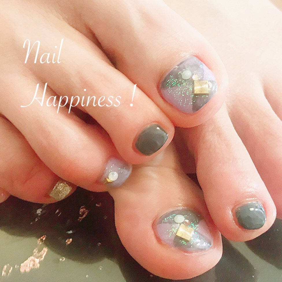 夏 オールシーズン 海 リゾート フット Nail Happiness ネイルハピネス ささきまきのネイルデザイン No ネイルブック