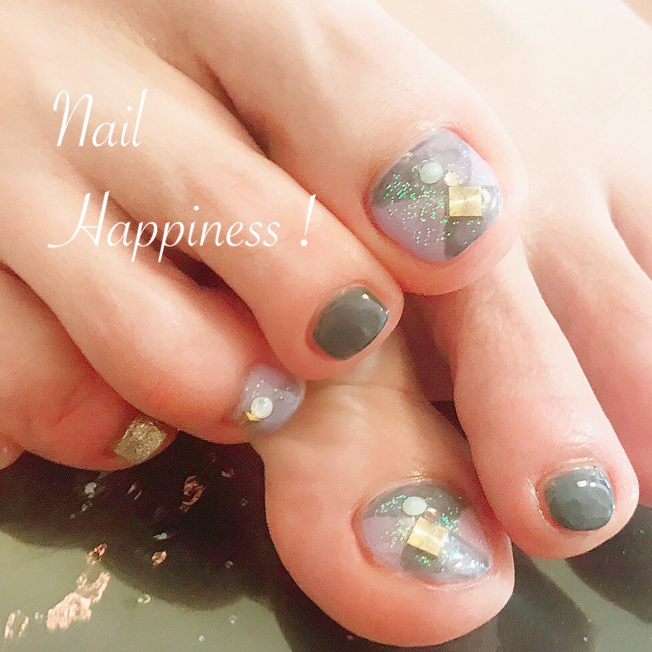 夏 オールシーズン 海 リゾート フット Nail Happiness ネイルハピネス ささきまきのネイルデザイン No ネイルブック