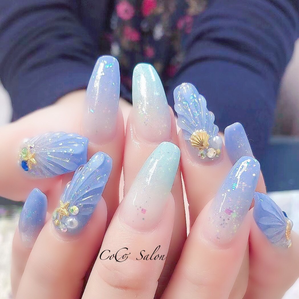 夏 海 リゾート パーティー ハンド Nonちゃん Coco Salonのネイルデザイン No ネイルブック