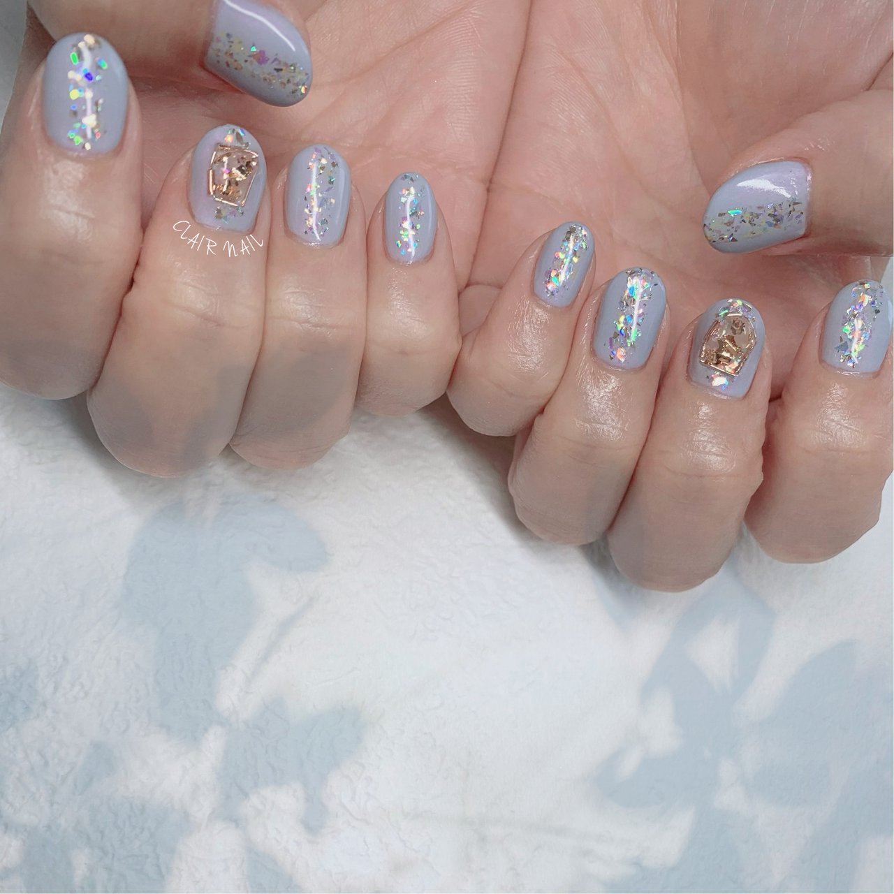 春 夏 梅雨 パーティー ラメ Nail Salon Clair クレール のネイルデザイン No ネイルブック