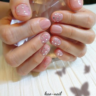 スワロフスキードットネイルのネイルデザイン ネイルブック