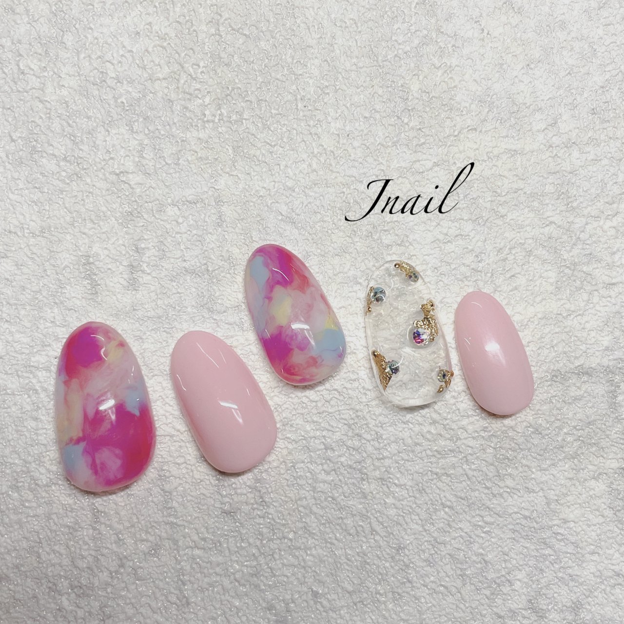 夏 ハンド ジェル ネイルチップ アトリエ ジェイネイルのネイルデザイン No ネイルブック