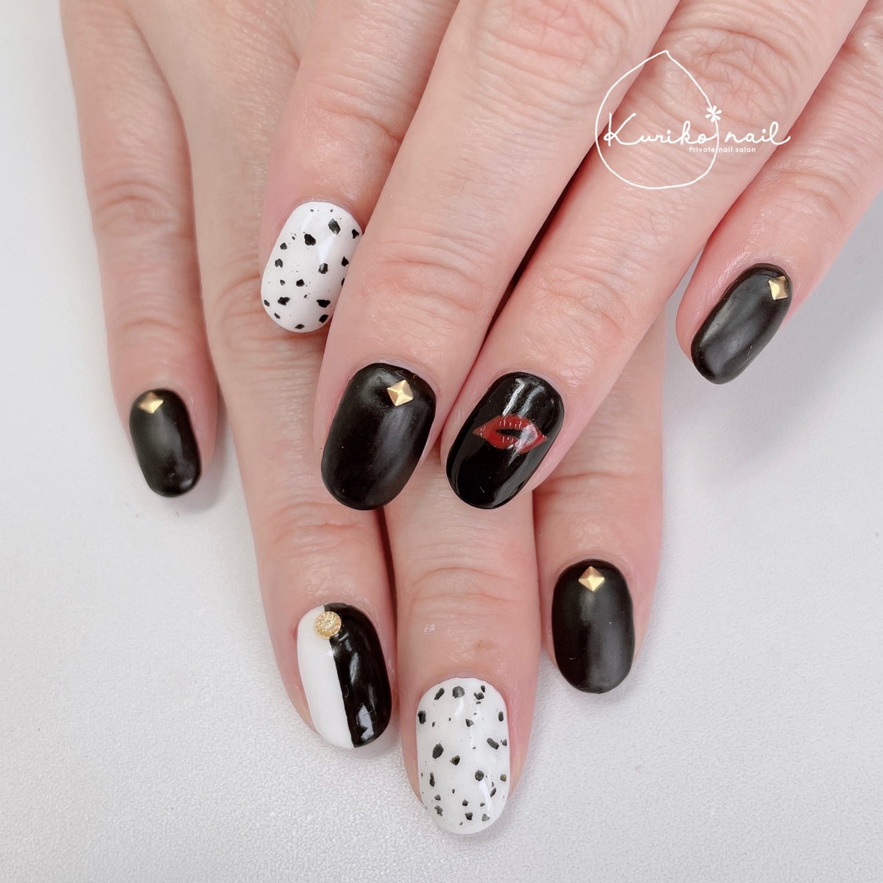 オールシーズン ハンド ワンカラー アニマル柄 マット Kuriko Nailのネイルデザイン No ネイルブック