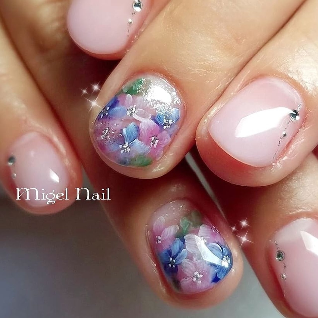 夏 梅雨 七夕 浴衣 ハンド Migel Nailのネイルデザイン No ネイルブック