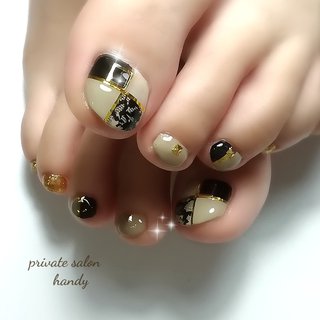 バイカラー レースのネイルデザイン ネイルブック
