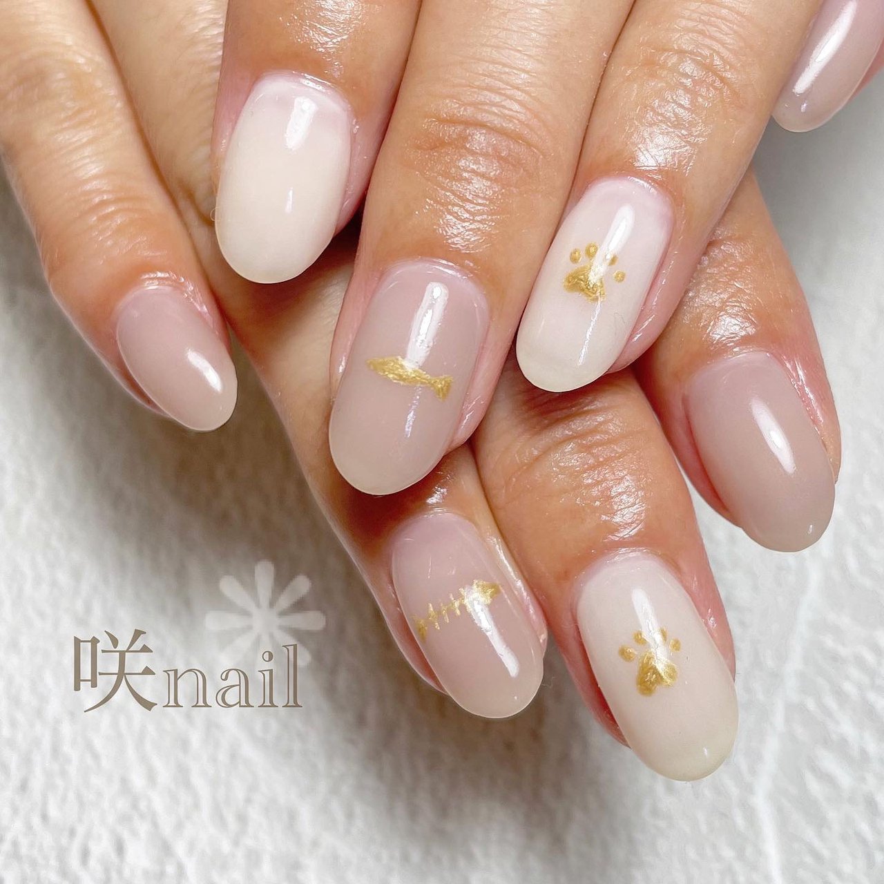 オールシーズン オフィス デート 女子会 ハンド 咲nail サキネイル のネイルデザイン No ネイルブック