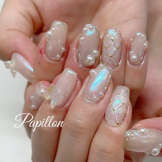 キルティング クリアのネイルデザイン ネイルブック