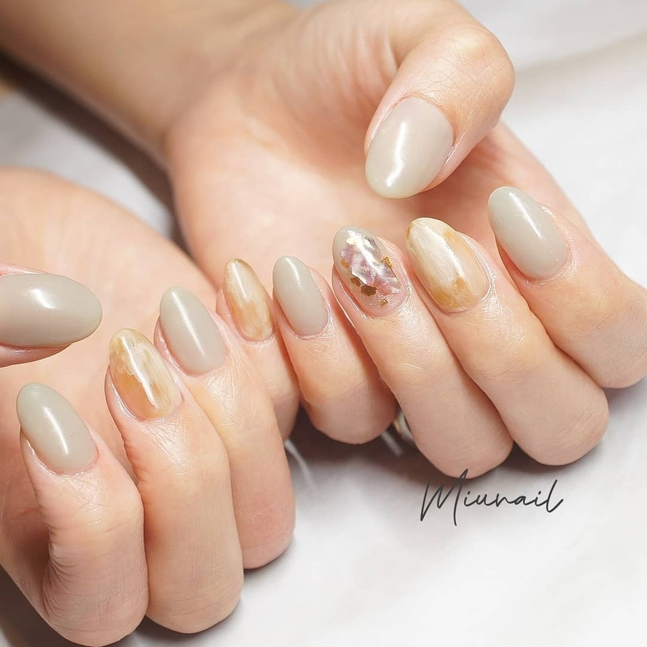 春 夏 オールシーズン ハンド シンプル Miunail ミュウ ネイル のネイルデザイン No ネイルブック