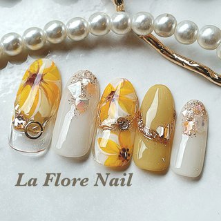 人気順 ひまわりのネイルデザイン ネイルブック