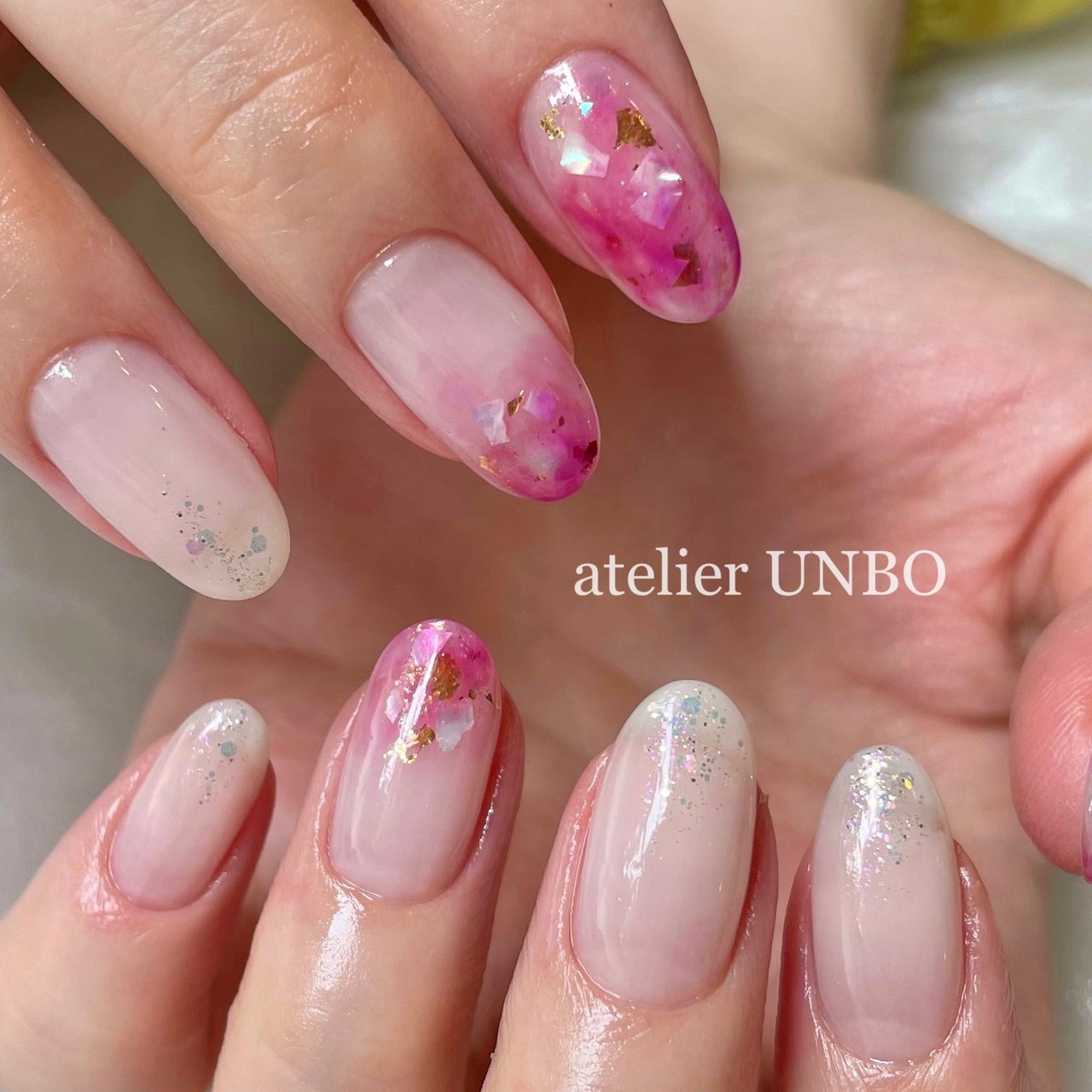 夏 オールシーズン 梅雨 デート ハンド Atelier Unboのネイルデザイン No ネイルブック