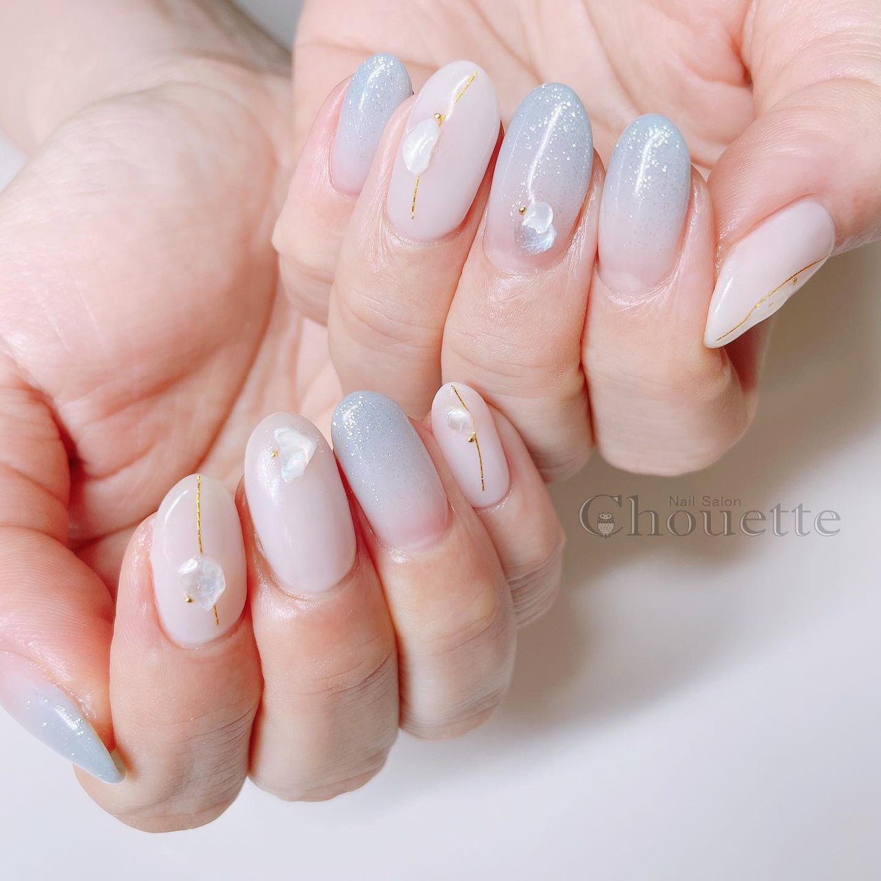 春 夏 オフィス ブライダル ハンド Yuko Nail Chouetteのネイルデザイン No ネイルブック