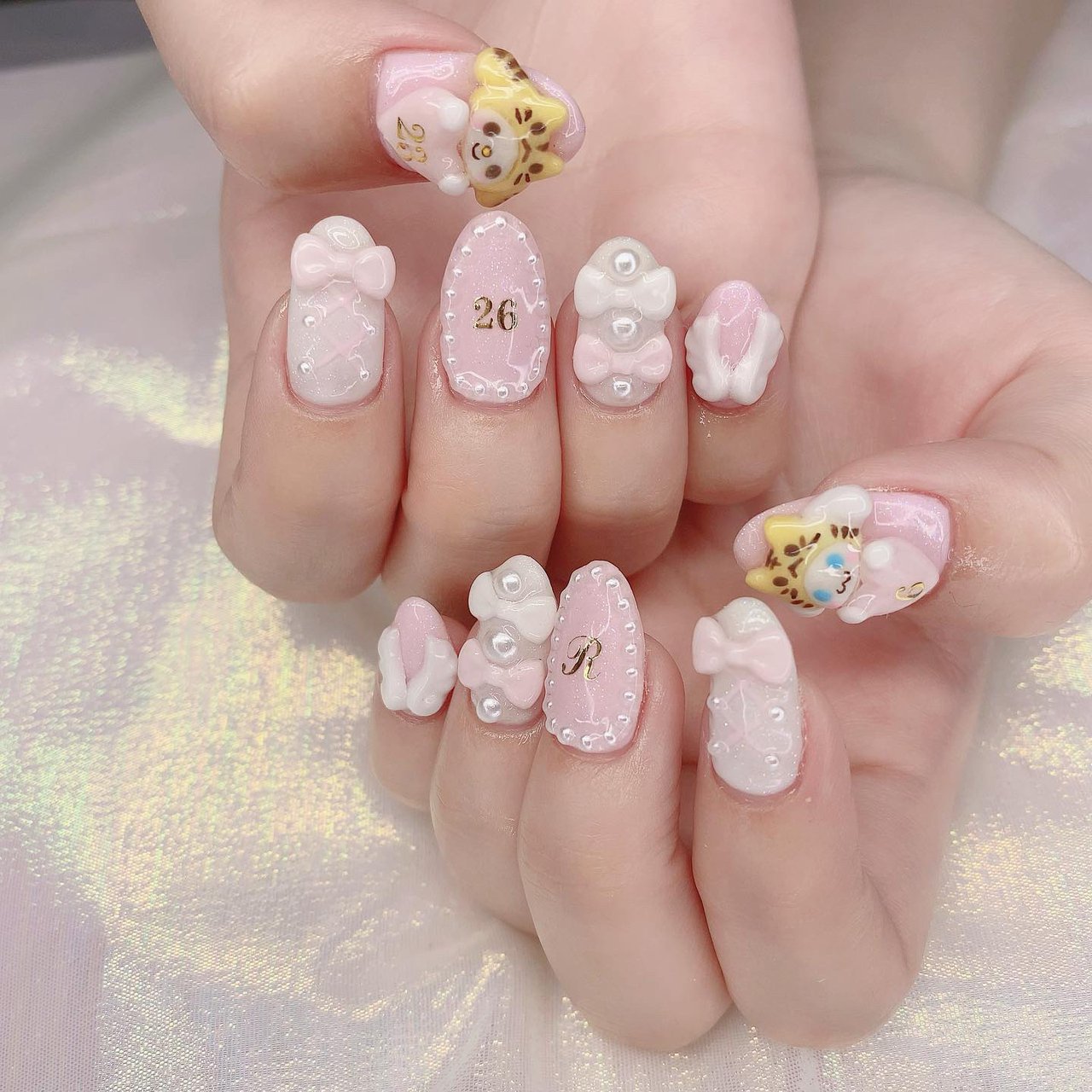 Valentino ネイルドリル オールシーズン/ハンド/痛ネイル/3D/ミディアム - ネイル jaol