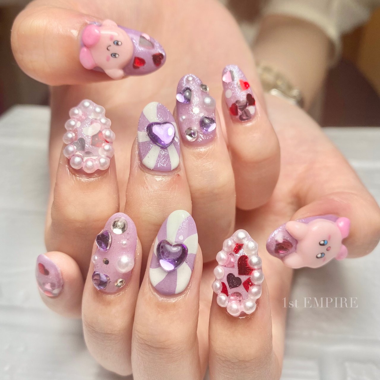 ハンド ラメ 痛ネイル キャラクター 3d 1st Empire Sahoのネイルデザイン No ネイルブック