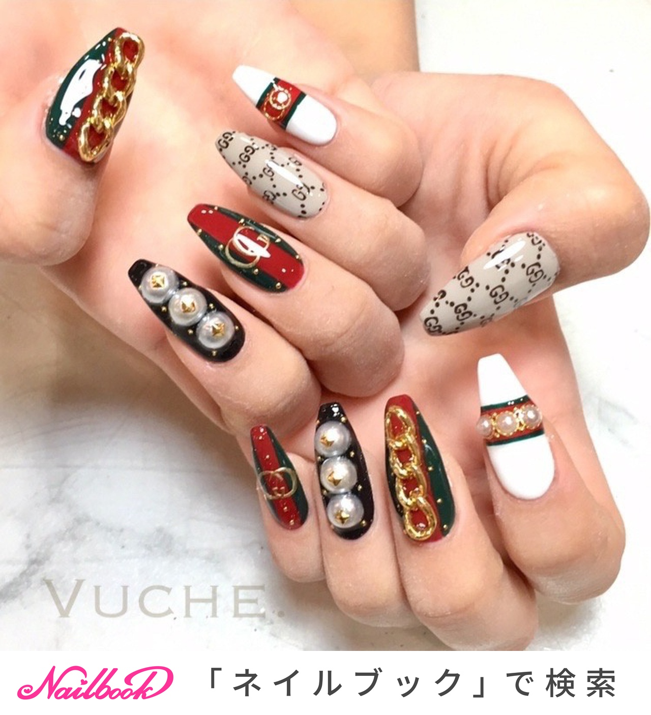 グッチネイルのネイルデザイン ネイルブック