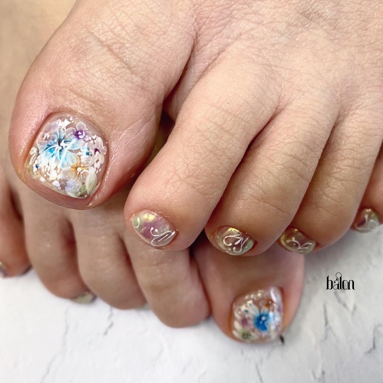 春 夏 秋 オールシーズン フット Nail Balonのネイルデザイン No ネイルブック