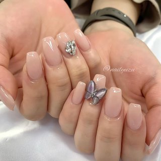 肌色ネイルのネイルデザイン ネイルブック