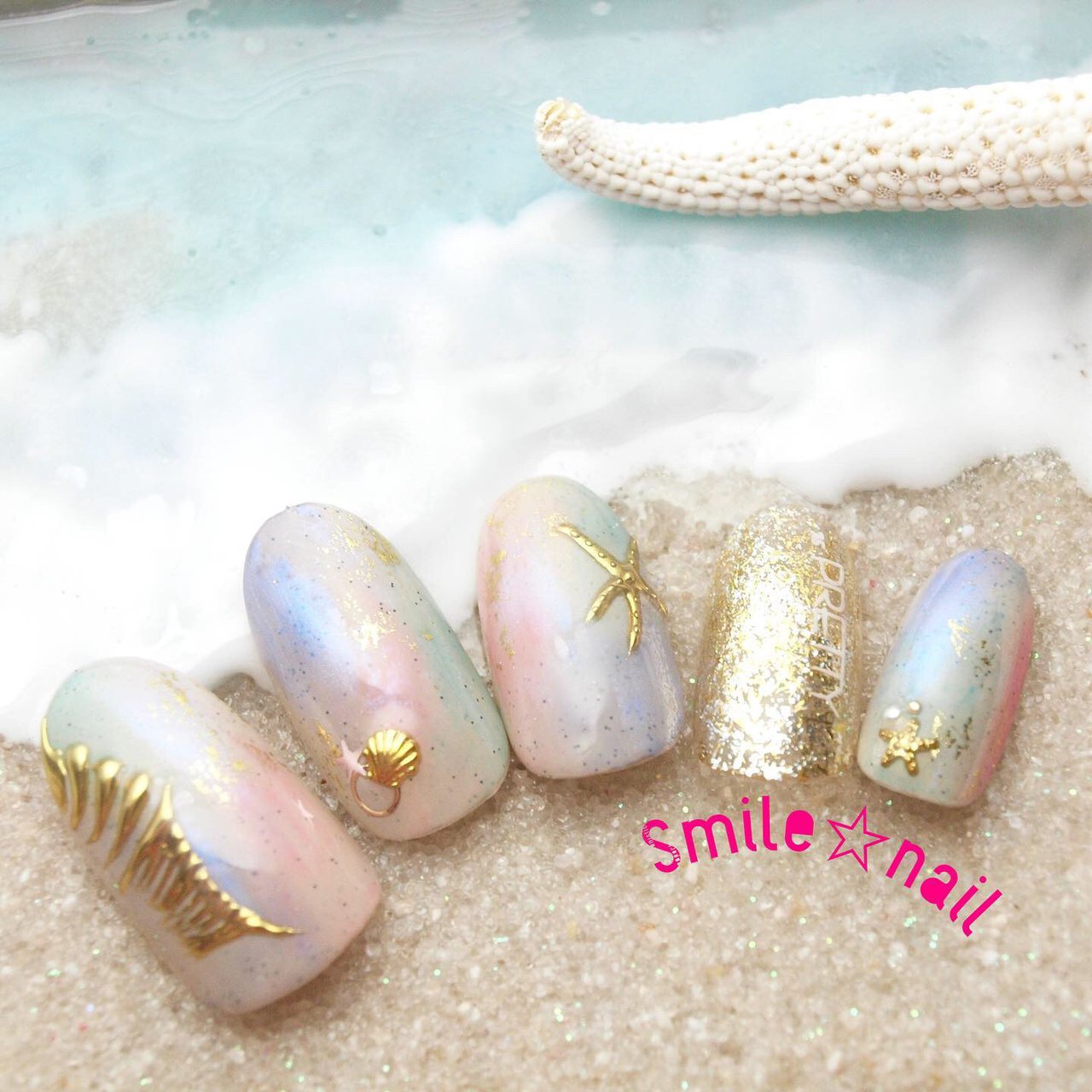 夏 海 リゾート デート ハンド Smile Nailのネイルデザイン No ネイルブック