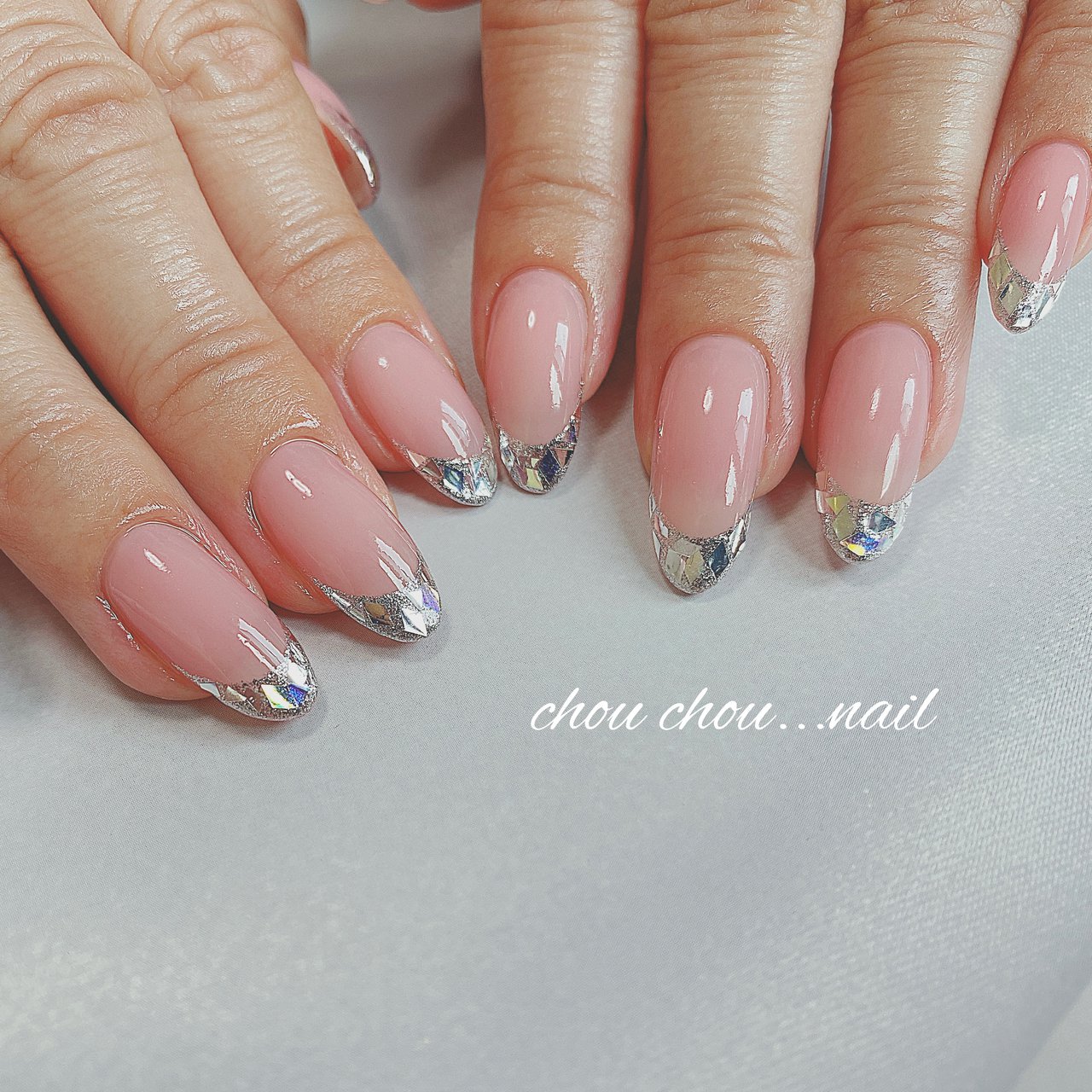 夏 ハンド シンプル フレンチ 変形フレンチ Nail Salon Chouchouのネイルデザイン No ネイルブック