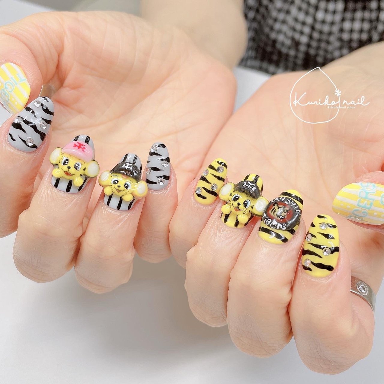 オールシーズン ハンド ワンカラー 痛ネイル キャラクター Kuriko Nailのネイルデザイン No ネイルブック