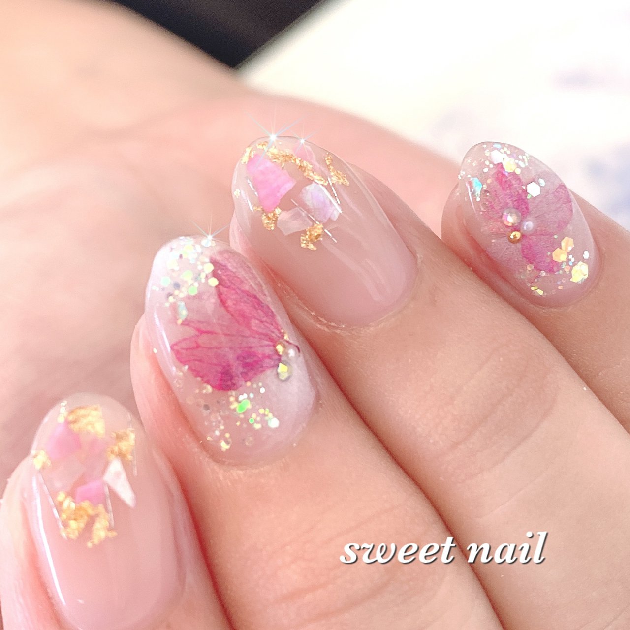 夏 オールシーズン オフィス ブライダル Sweetネイル スクールのネイルデザイン No ネイルブック