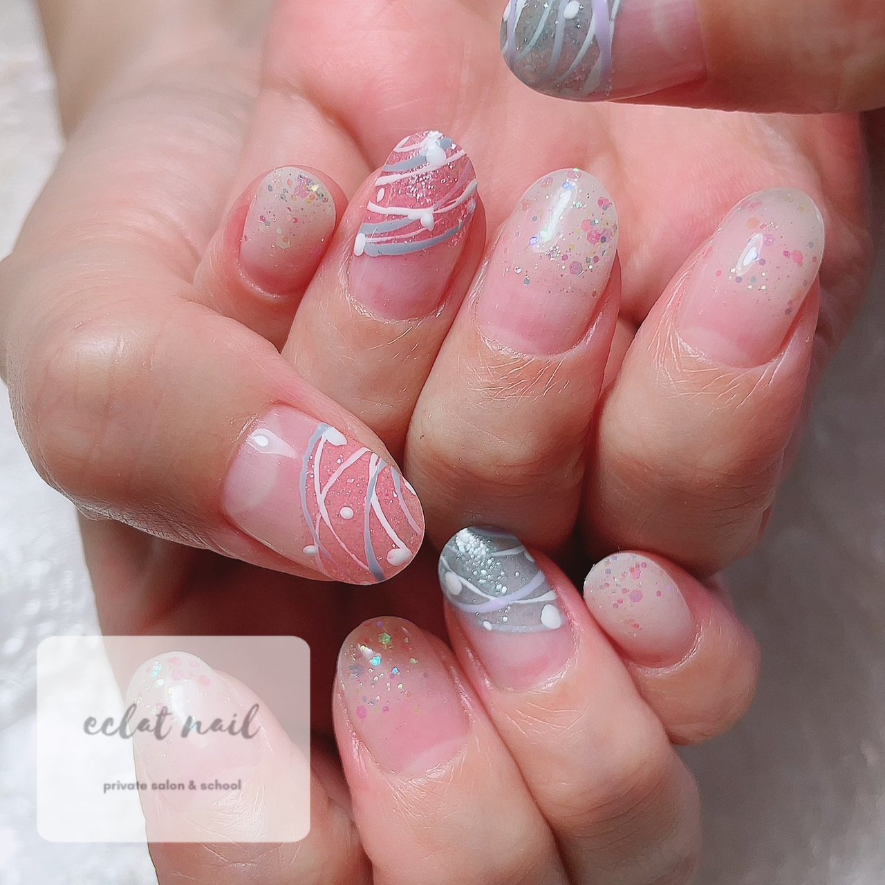 夏 海 浴衣 女子会 ハンド Eclat Nail Salon 鎌田恭子のネイルデザイン No ネイルブック