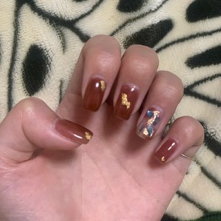 スクエアカットのネイルデザイン ネイルブック